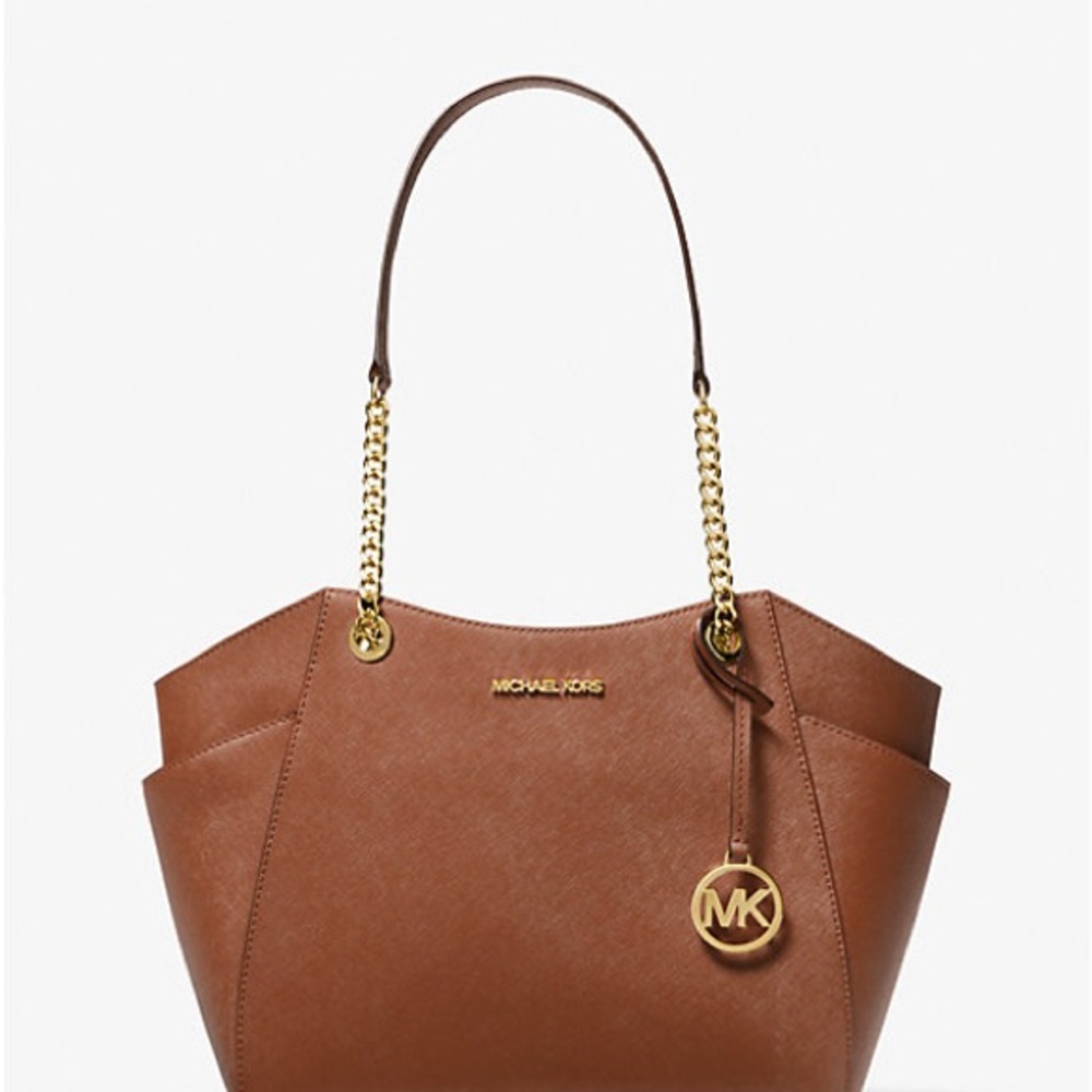 Michael Kors Jet Set Large Saffiano Leather Shoulder Bag